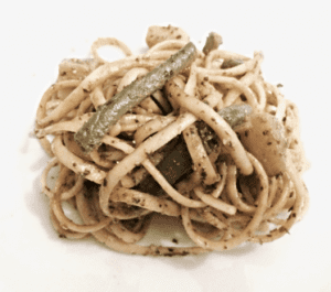 Linguine with Pesto, Potatoes and Green Beans