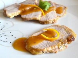 Pork Loin with Lemon and Saffron