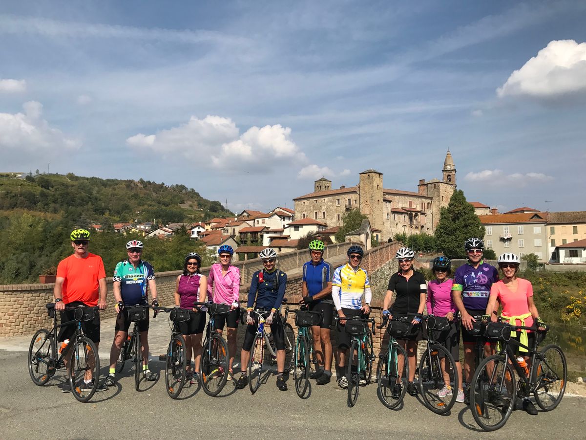 Cycling near Castelnuovo Bormida