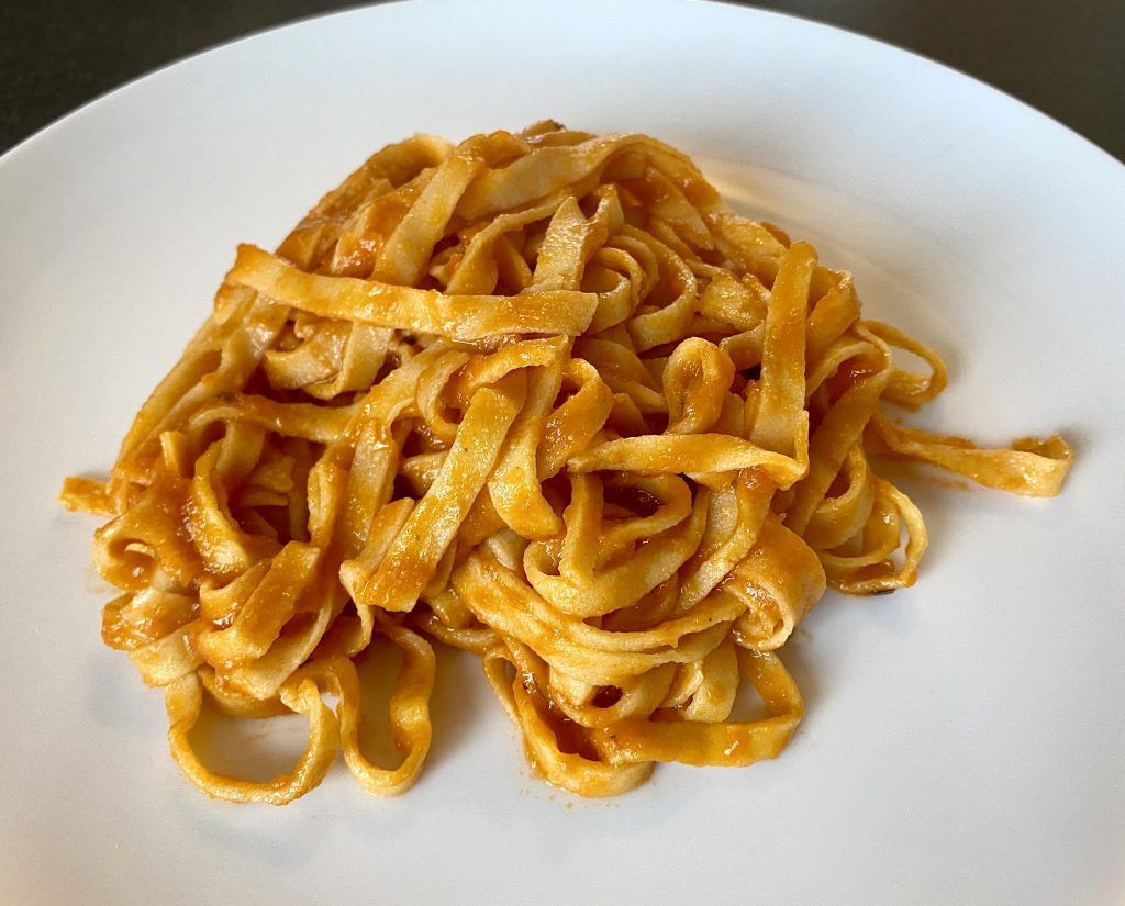 Tagliatelle with Tomato Sauce