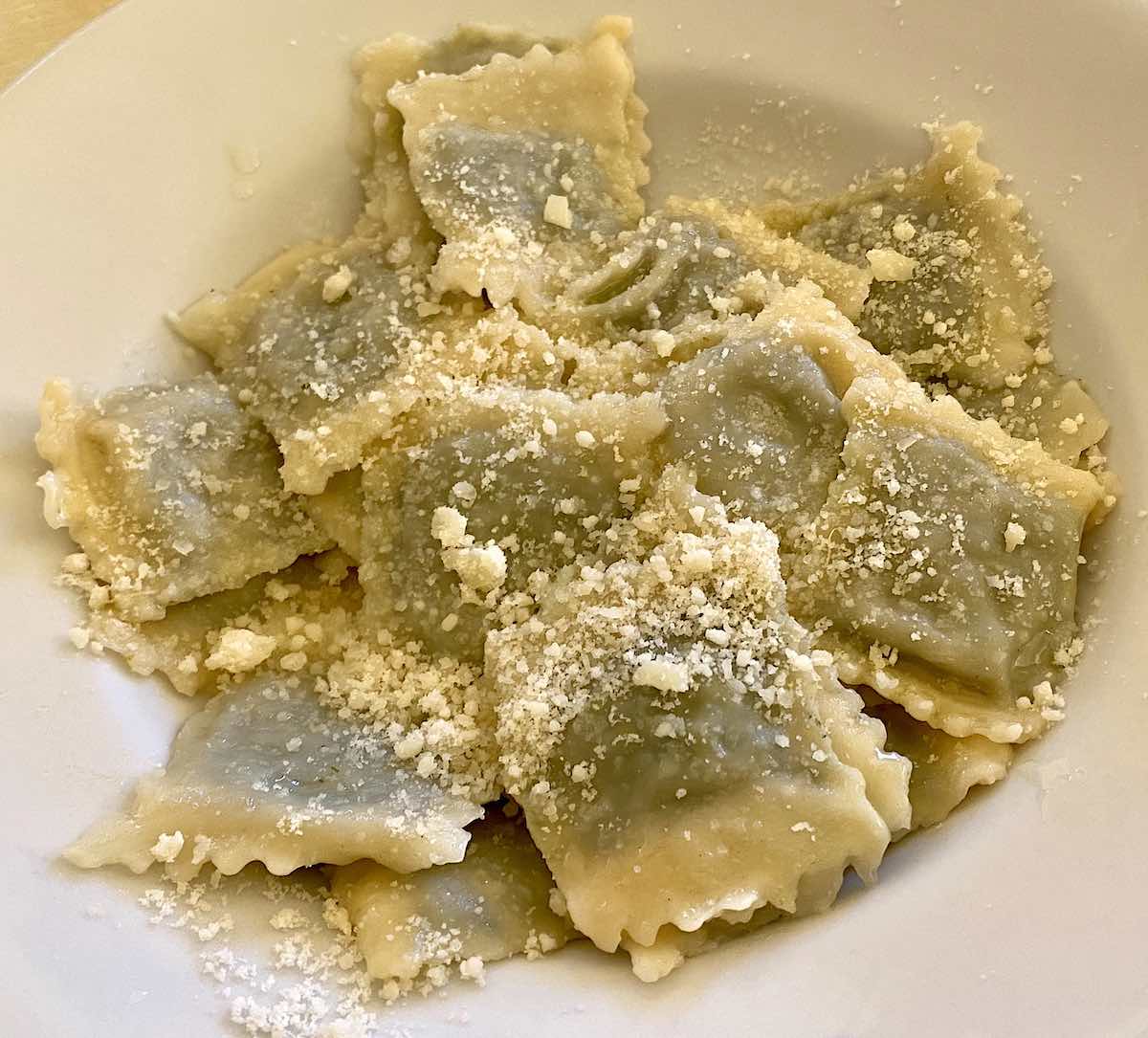 Spinach Ravioli with Walnut Sauce