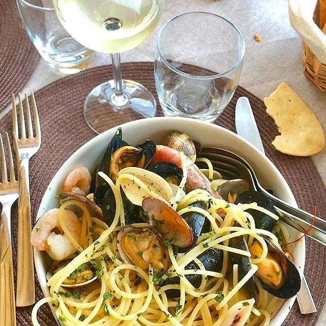 Spaghetti allo scoglio in Cervo