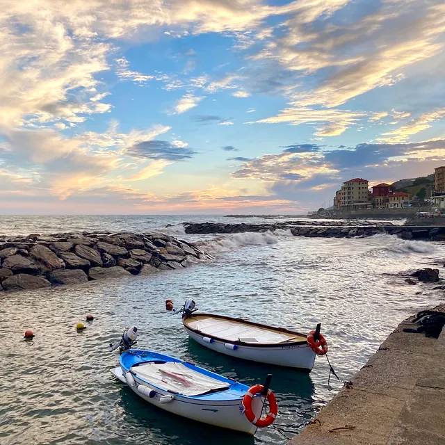 Sunset in Imperia