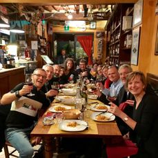 Group Dinner in Radda before Eroica