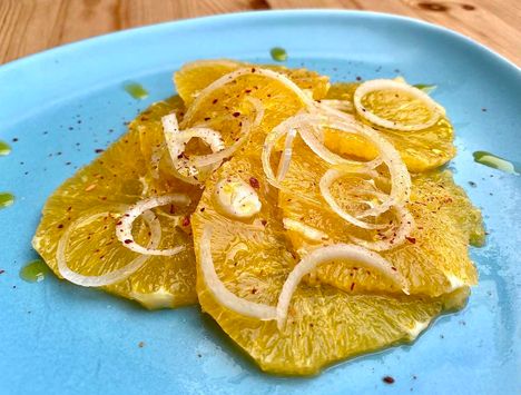 Traditional Sicilian orange salad