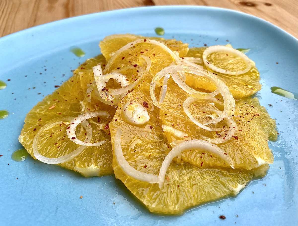 Traditional Sicilian orange salad