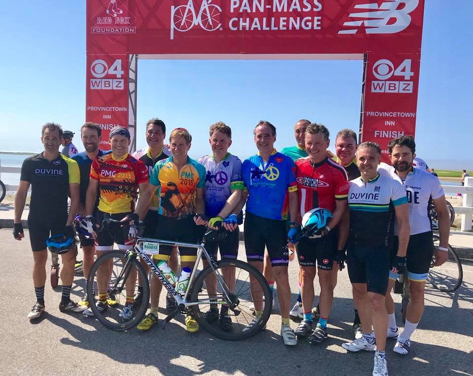 Cristiano Bonino with PMC founder Billy Starr and his group of legendary fundraisers