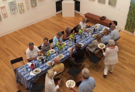 Group dinner in Westport, MA