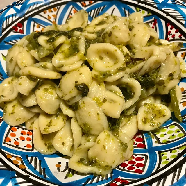 Orecchiette with Turnip Tops