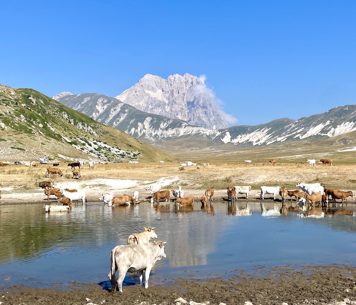 Lake Pietranzoni on Campo Imperatore