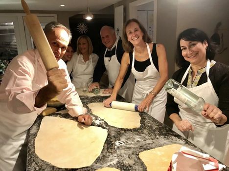 making pasta