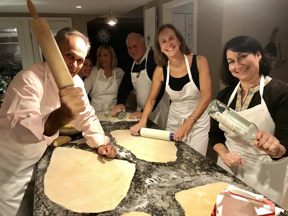 making pasta