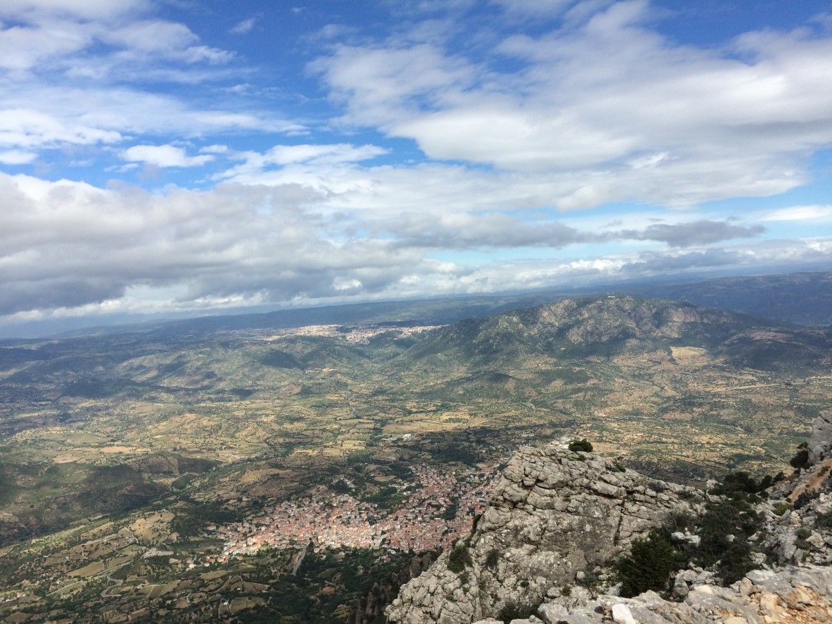 View from Supramonte Mountain Range