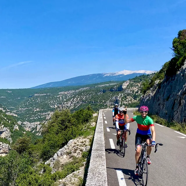 Riding in Gorges de la Nesque