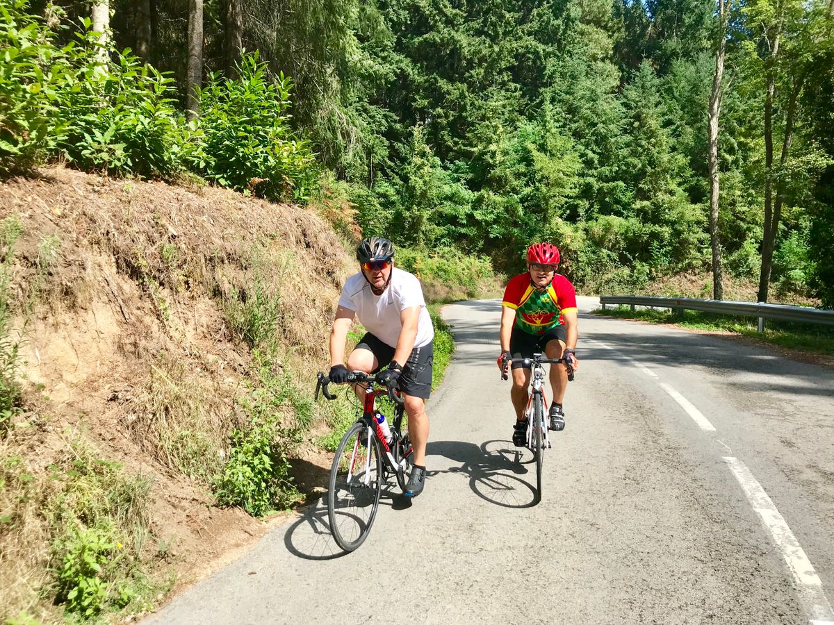 Two Cyclists in the Quiet Roads Inland